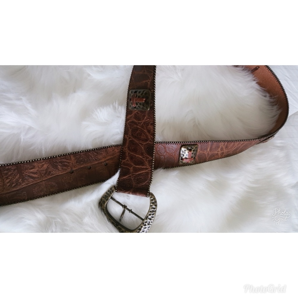 3D Western Style Leather Belt